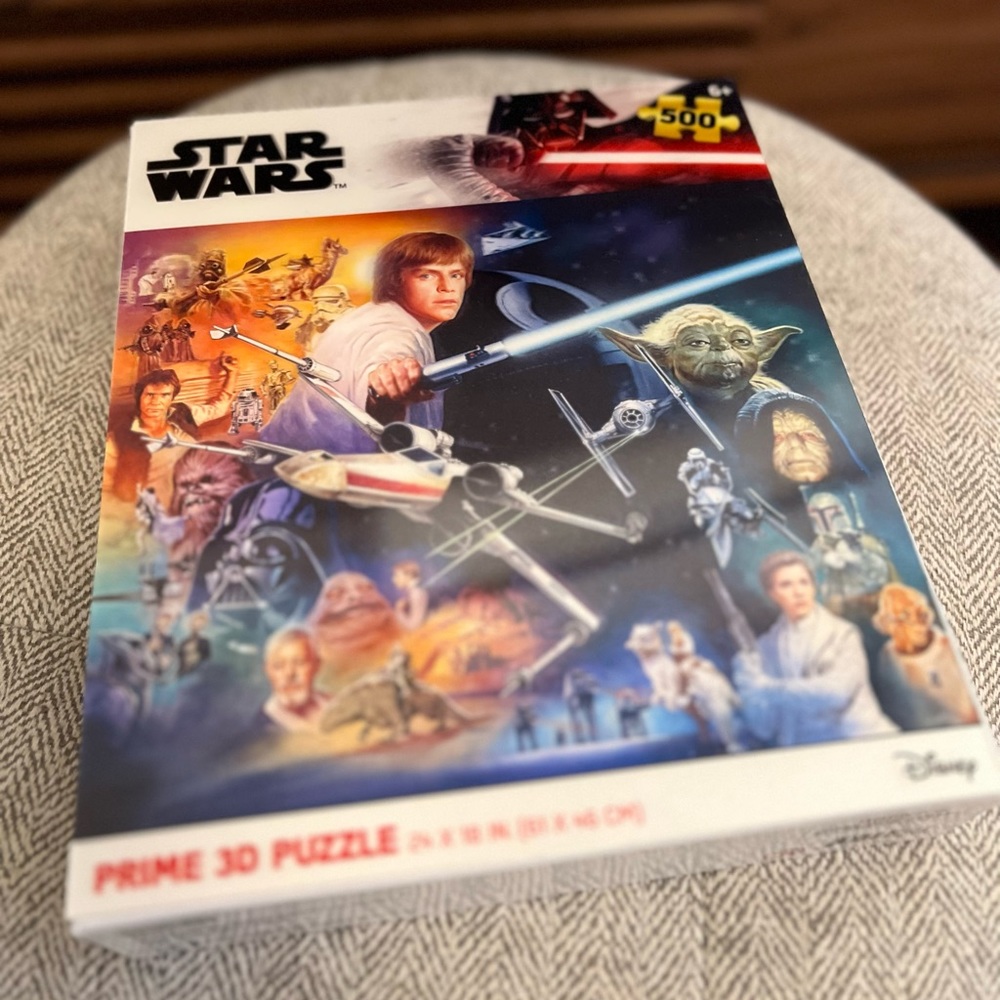 STAR WARS PRIME 500 PIECE 3D JIGSAW PUZZLE SKYWALKER YODA PRINCESS LEIA